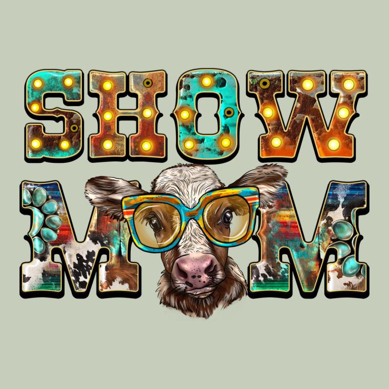 Show Mom Brown Calf Eye Glasses Ladies Tee by BarkalooDesign | Teevron