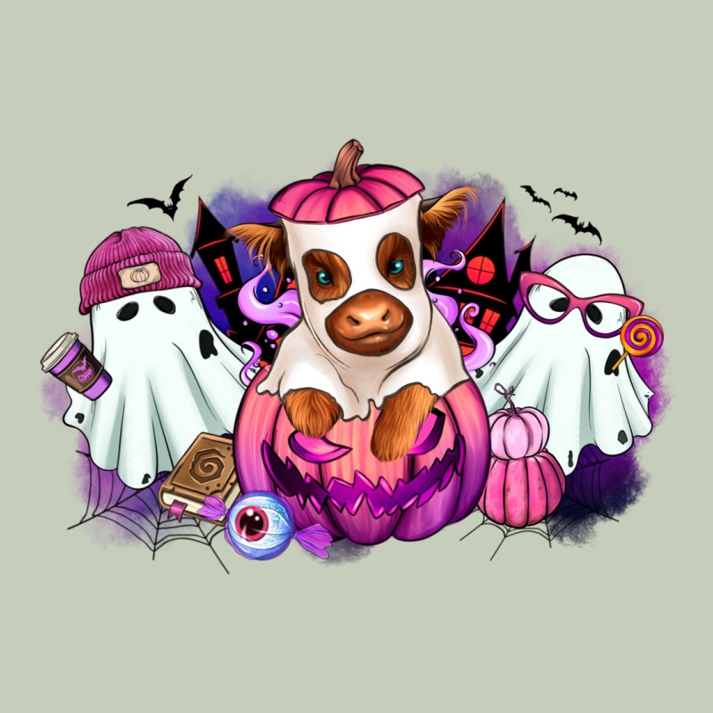 Halloween Ghost Heifer Long Sleeve Tee by RanaPortraitStore | Teevron