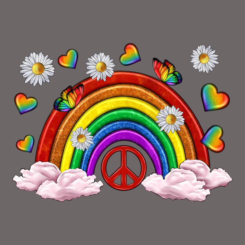 Pride Rainbow With Daisy And Butterfly Classic Tee by texasbilliewilder | Teevron