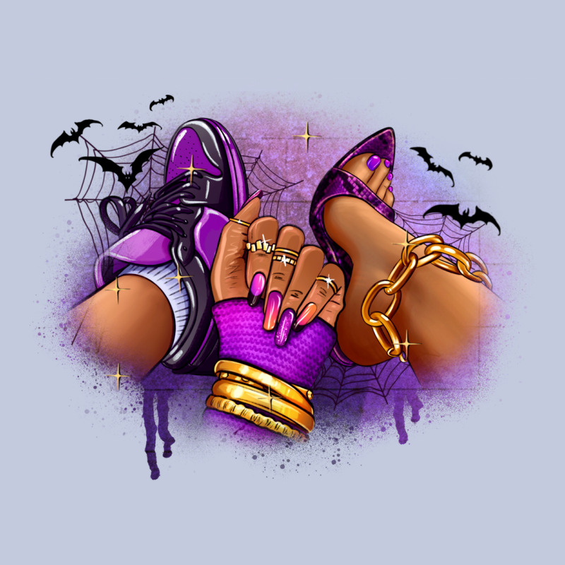 Halloween Sneaker And Heel Afro Woman Long Sleeve Tee by RanaPortraitStore | Teevron