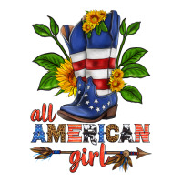 all american girl cowboy boot with sunflower | Teevron