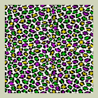 Mardi Gras Leopard  Seamless Pattern Heavyweight Hoodie | Teevron