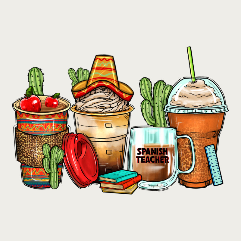 Spanish Teacher Coffee Cups Zipper Hoodie by Zillion Design Studio | Teevron