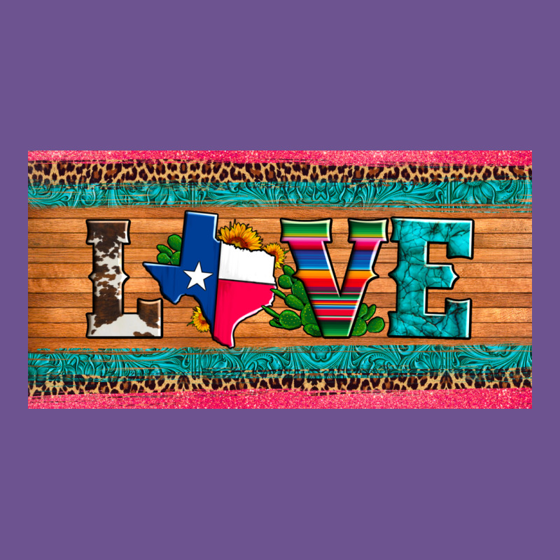 Love Texas Sunflowers Cactus Cowhide License Plate Vintage Tee by Artiststas | Teevron