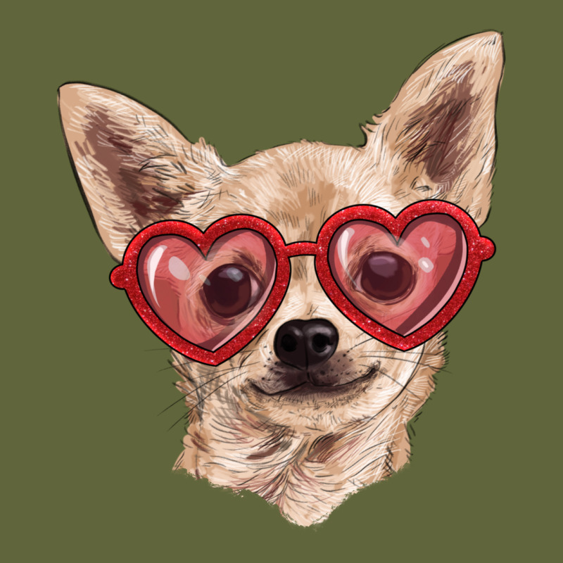 Chihuahua Dog With Love Glasses Classic Tee by RanaPortraitStore | Teevron