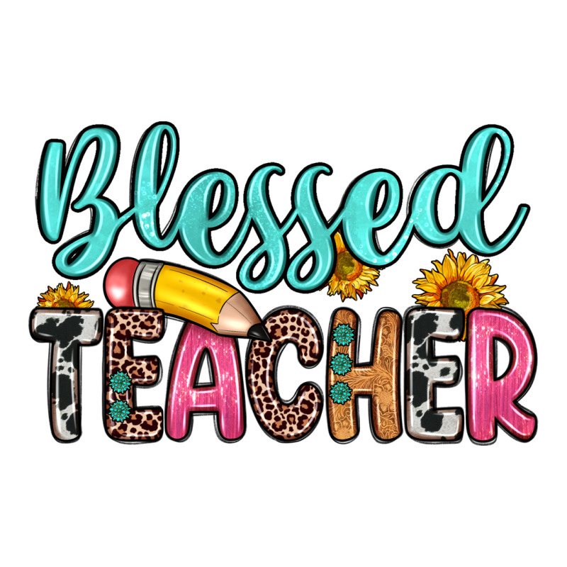 Blessed Teacher Zipper Hoodie by Zillion Design Studio | Teevron