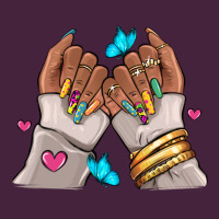Afro Woman Nail Art Long Sleeve Tee | Teevron
