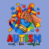 Autism Accept Love Understand Afro Girl Sneakers Long Sleeve Tee | Teevron