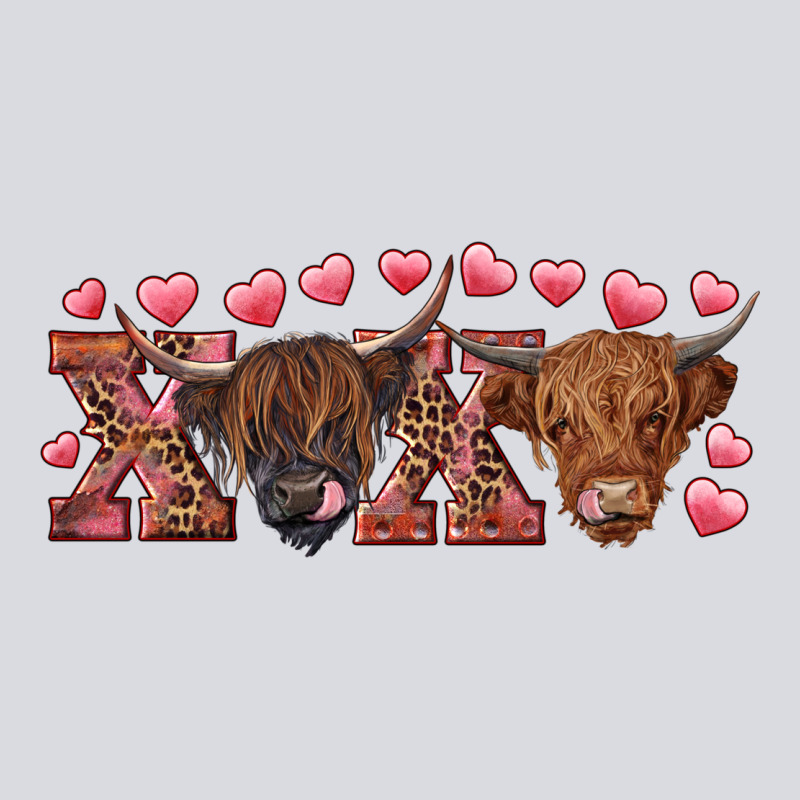 Xoxo Highland Cows Zipper Hoodie by RanaPortraitStore | Teevron