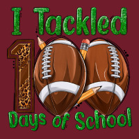 I Tackled 100 Days Of School Football Zipper Hoodie | Teevron