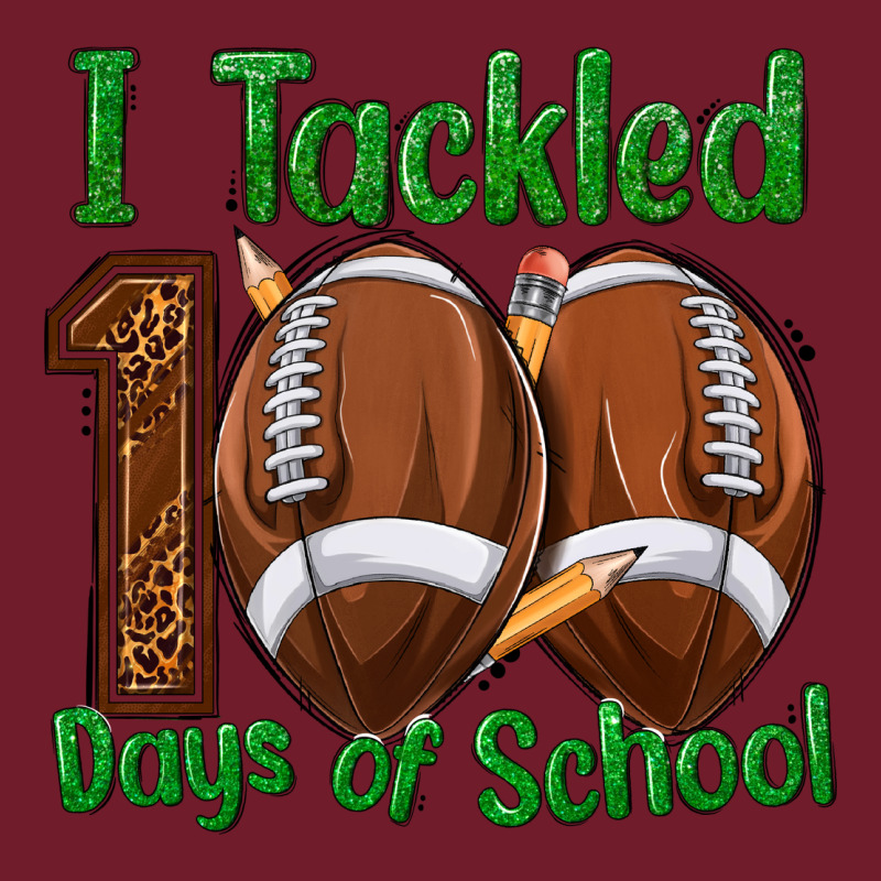 I Tackled 100 Days Of School Football Zipper Hoodie by texasbilliewilder | Teevron