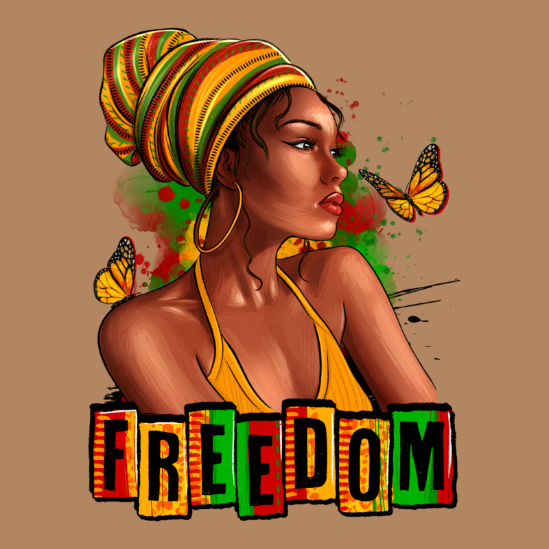 Juneteenth Freedom Afro Woman Long Sleeve Tee by RanaPortraitStore | Teevron