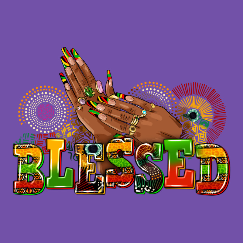 Blessed Afro Woman Hands Premium Sweatshirt by AdoDesignShop | Teevron