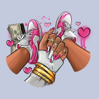 Pink And White Sneaker Girl Long Sleeve Tee | Teevron