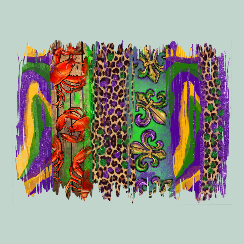 Mardi Gras Brushstroke Zipper Hoodie by RanaPortraitStore | Teevron