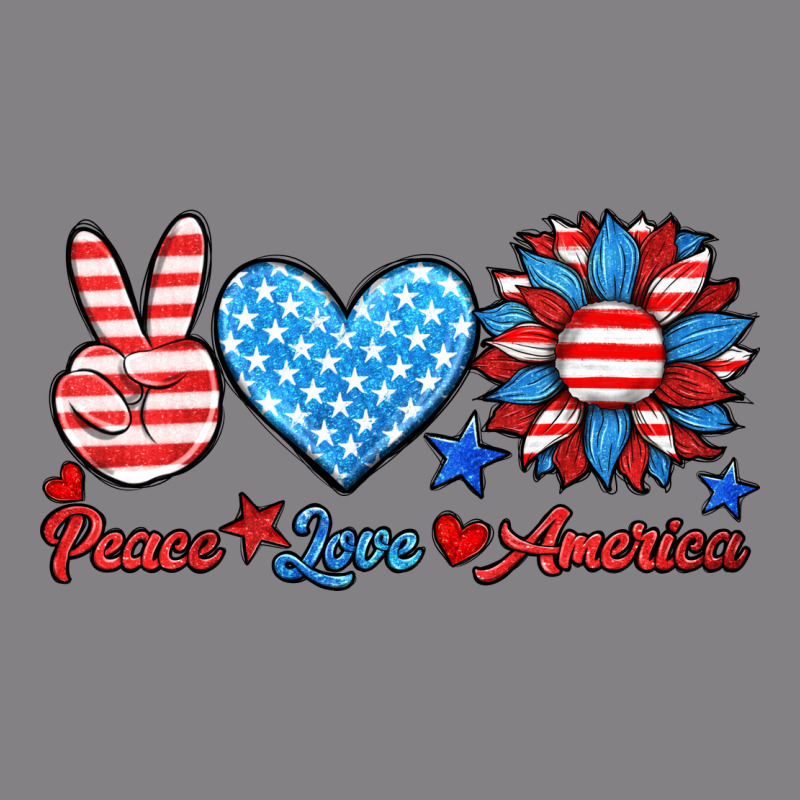 Peace Love America Heavyweight Hoodie by HRA Design Shop | Teevron
