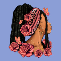 Pink Roses Afro Woman Long Sleeve Tee | Teevron
