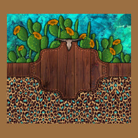 Custom Cactus And Sunflowers Leopard Turquoise Vintage Tee | Teevron