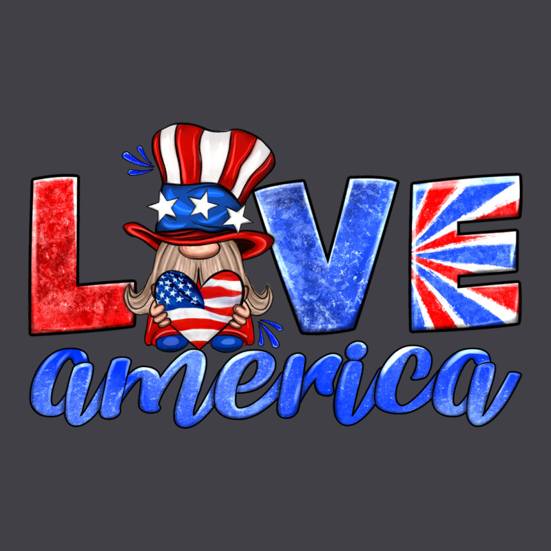Love America Gnome Heavyweight Hoodie by HRA Design Shop | Teevron