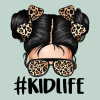 Kid Life Leopard Messy Bun Zipper Hoodie | Teevron