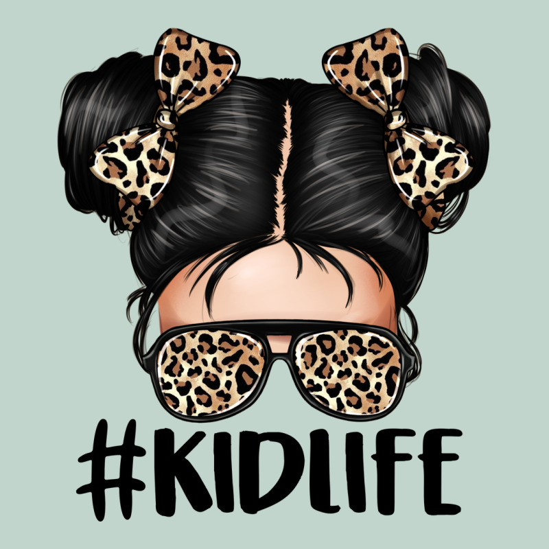 Kid Life Leopard Messy Bun Zipper Hoodie by texasbilliewilder | Teevron