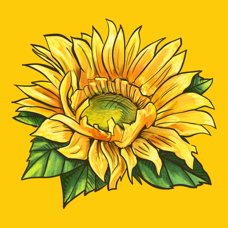 Starburst Greenburst Sunflower Premium Hoodie by LillyAllenDesigns | Teevron
