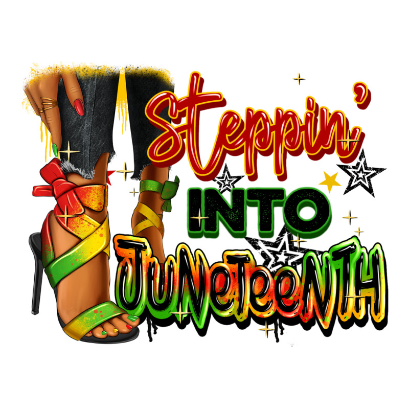 Steppin' Into Juneteenth Black Fashion Girl Long Sleeve Tee by RanaPortraitStore | Teevron