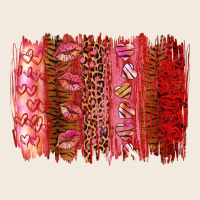 Valentine's Day Brushstroke Zipper Hoodie | Teevron