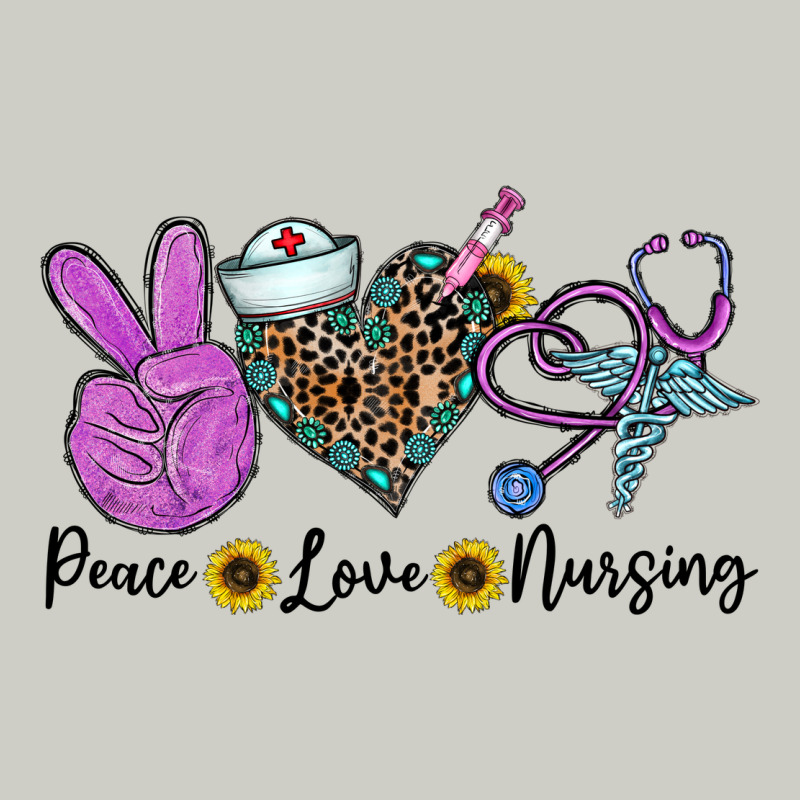 Peace Love Nursing Heavyweight Hoodie by CowhideDigitalArt | Teevron