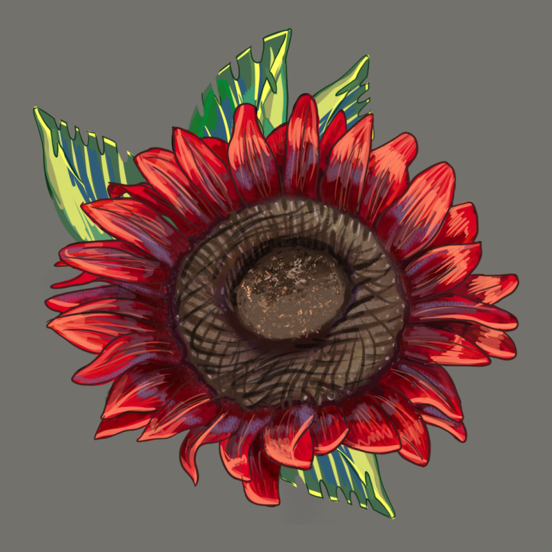 Procut Red Sunflower Premium Hoodie by LillyAllenDesigns | Teevron