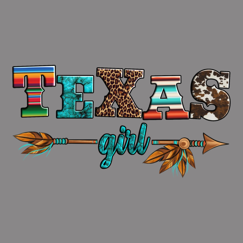 Texas Girl Serape Turquoise Leopard Cowhide Arrow Vintage Tee by Artiststas | Teevron