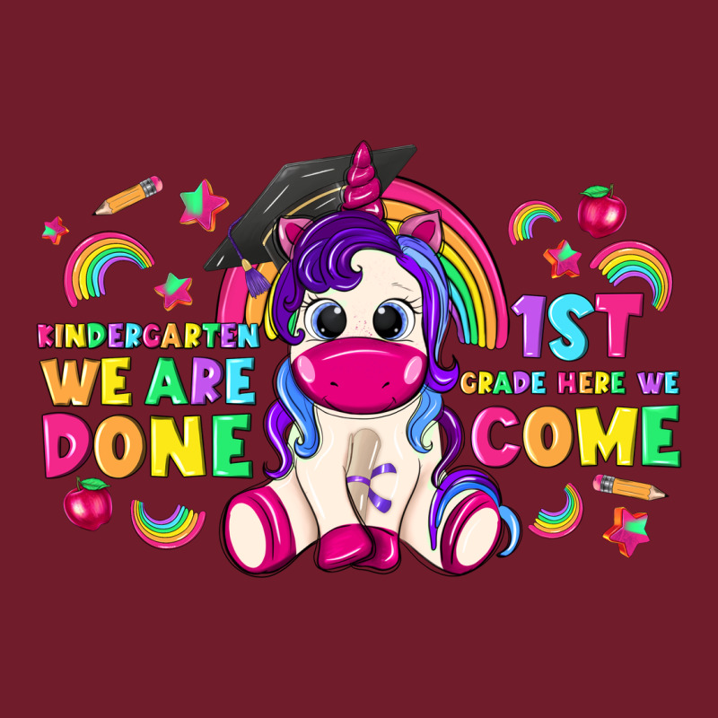 Kindergarten We Are Done 1st Here We Come With Unicorn Zipper Hoodie by texasbilliewilder | Teevron