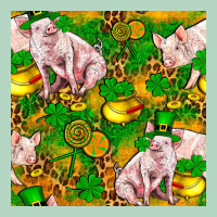 St Patricks  Day Pig With Candy And Pot Of Gold  Seamless Pattern Classic Tee | Teevron