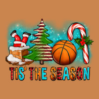 Tis The Season Christmas With Basketball And Candy Cane Heavyweight Hoodie | Teevron