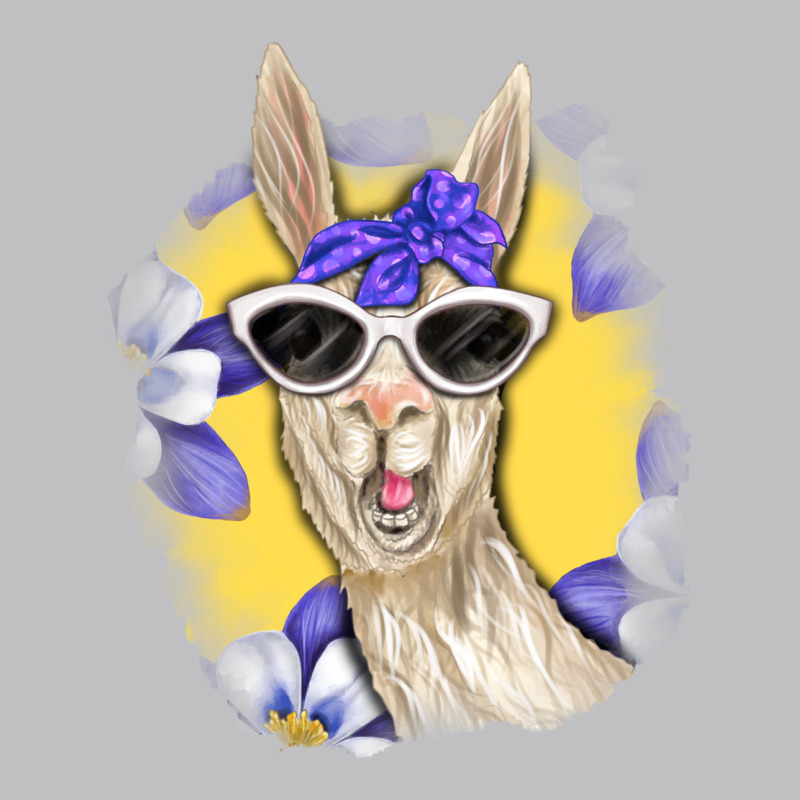 Llama With Sunglasses Long Sleeve Tee by RanaPortraitStore | Teevron