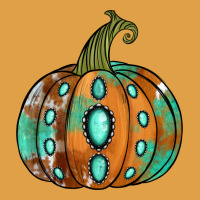 Western Cowhide Turquoise Pumpkin Premium Hoodie | Teevron