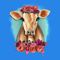 Floral Cow Premium Hoodie | Teevron