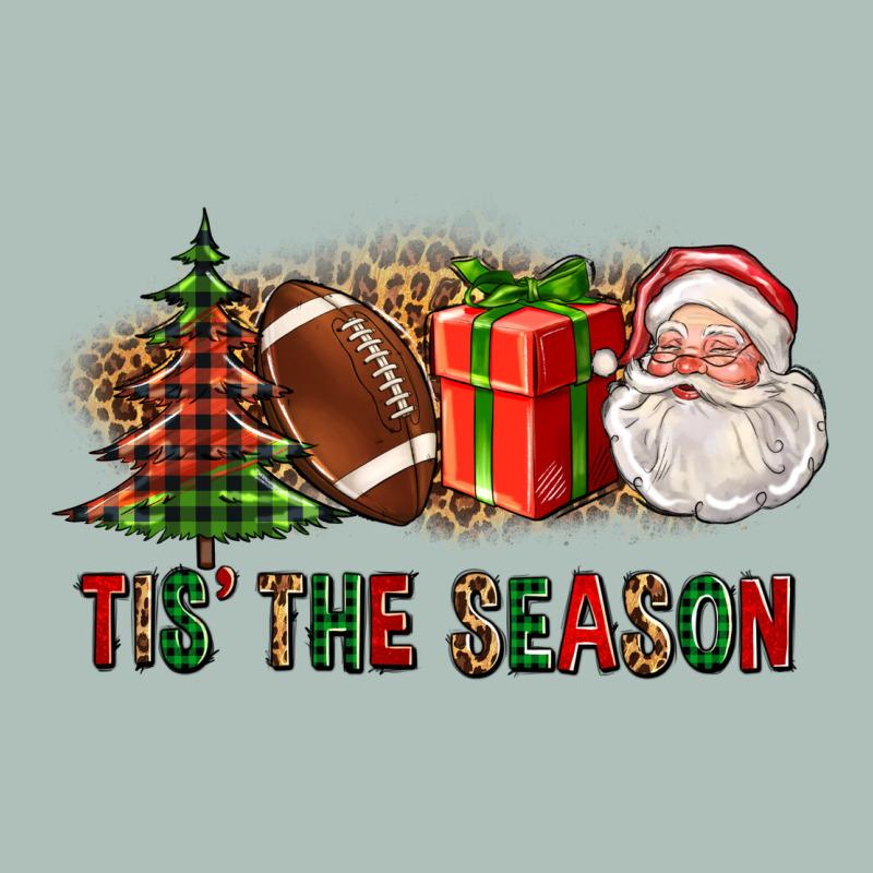 Tis The Season Christmas With Football And Santa Heavyweight Hoodie by FaDigitalArtStudio | Teevron