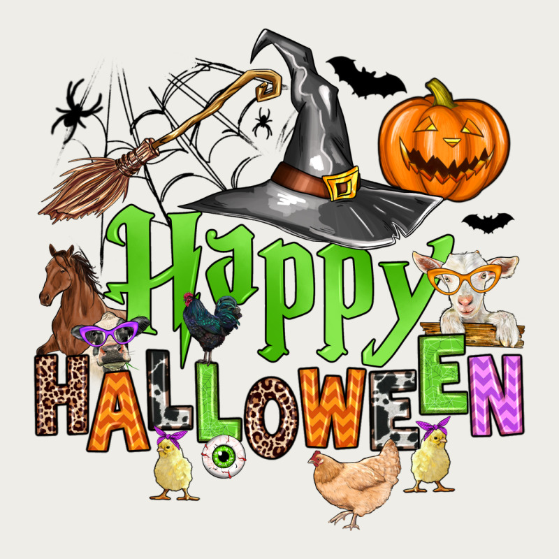 Happy Halloween Farm Animals Zipper Hoodie by Zillion Design Studio | Teevron