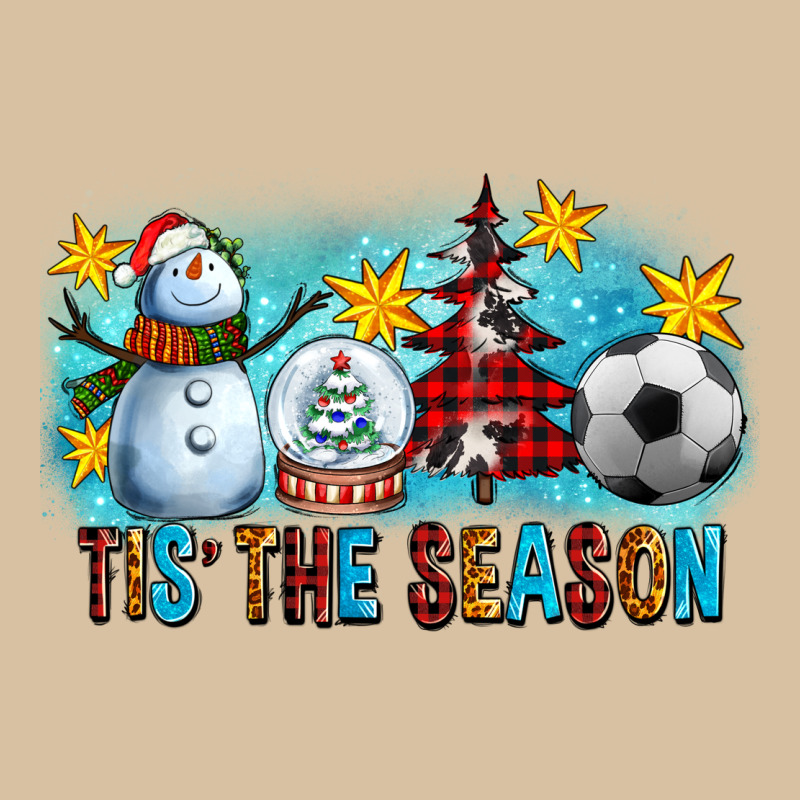 Tis The Season Christmas With Soccer Ball And Snowman Heavyweight Hoodie by FaDigitalArtStudio | Teevron
