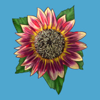 Crimson Blaze Sunflower Premium Hoodie | Teevron