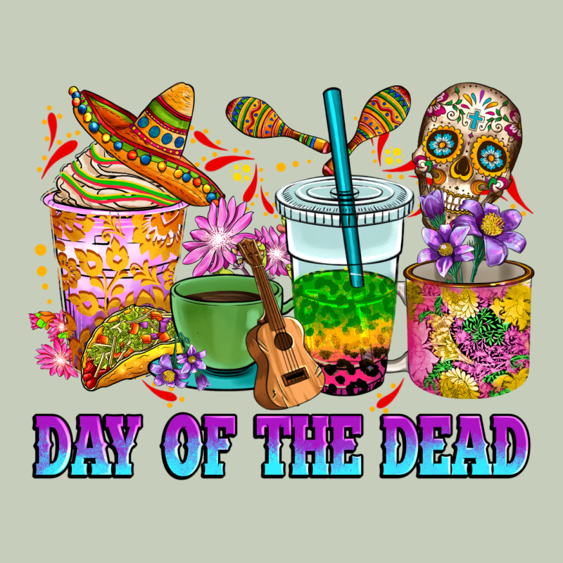 Day Of The Dead Coffee Cups Long Sleeve Tee by RanaPortraitStore | Teevron