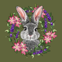 Easter Bunny With Floral Wreath Classic Tee | Teevron