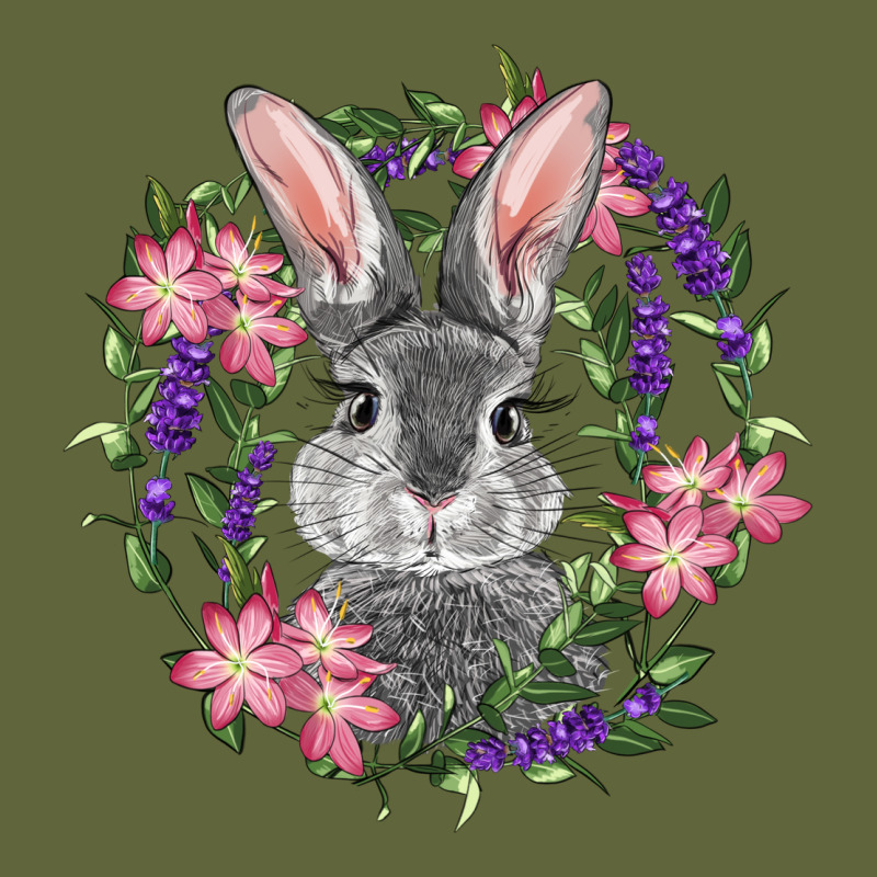 Easter Bunny With Floral Wreath Classic Tee by RanaPortraitStore | Teevron