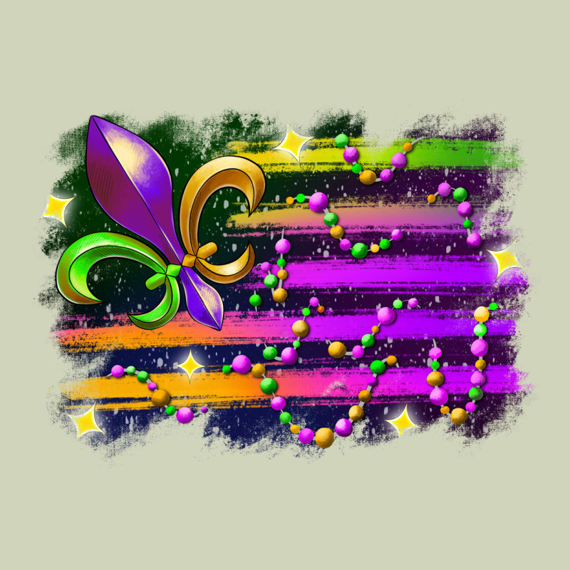 Mardi Gras Flag Heavyweight Hoodie by RacoonDesign | Teevron