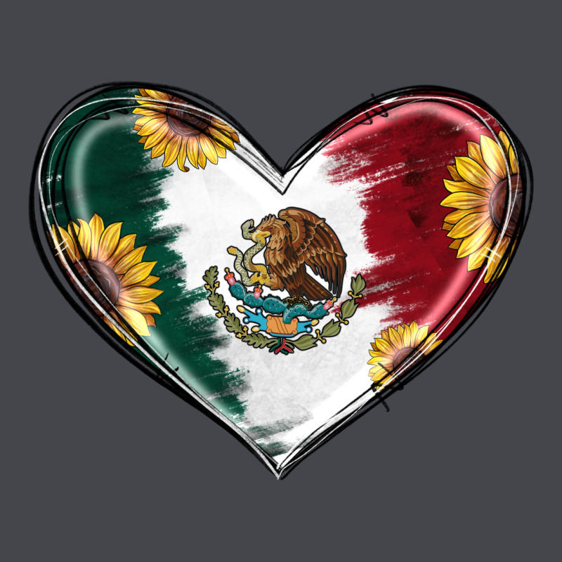 Sunflower Mexican Flag Heart Long Sleeve Tee by RanaPortraitStore | Teevron