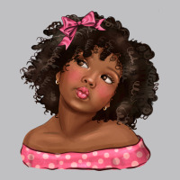 Afro Black Girlchild Kiss With Bow Classic Tee | Teevron