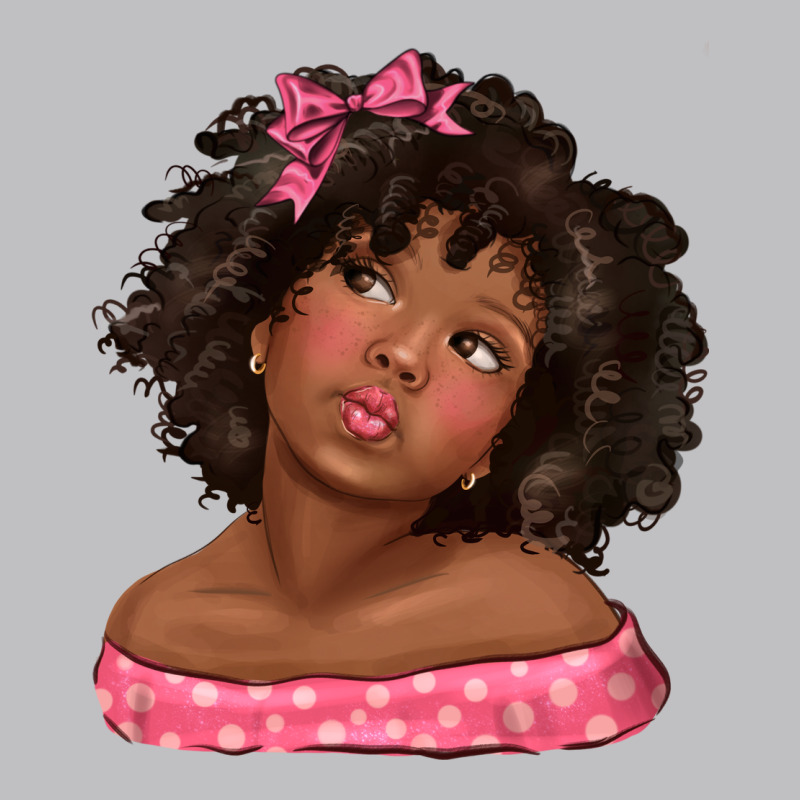Afro Black Girlchild Kiss With Bow Classic Tee by texasbilliewilder | Teevron