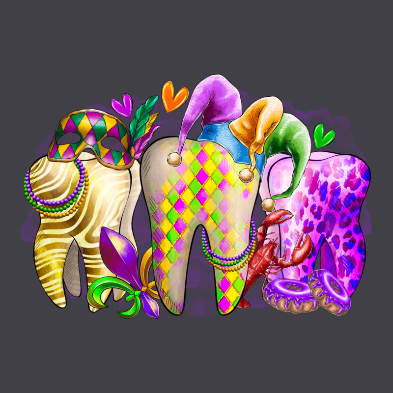Mardi Gras Tooth Heavyweight Hoodie by RacoonDesign | Teevron