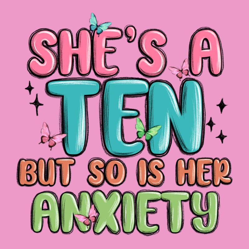 She's A Ten But So Is Her Anxiety Urban Hoodie by MaliasSmallBusiness | Teevron